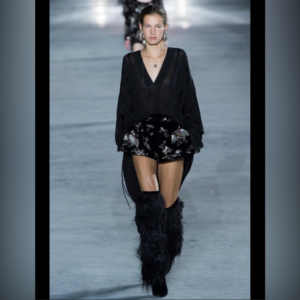 Saint Laurent Embellished Shorts